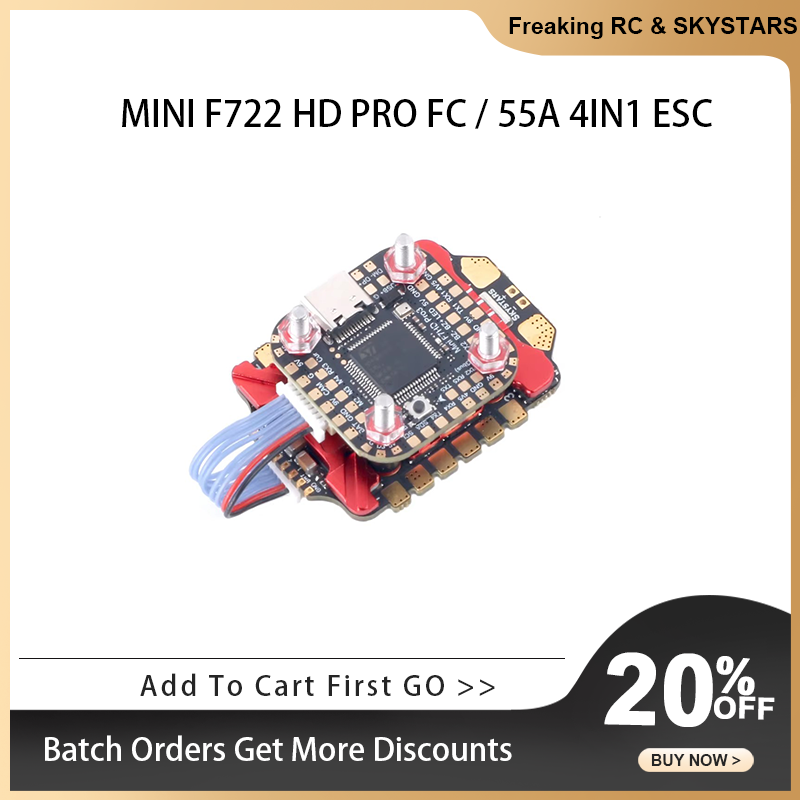 SKYSTARS F722FC &AM32 55A 4IN1 - Foxeer Reaper F4 128K 65A Esc 评论和价格
